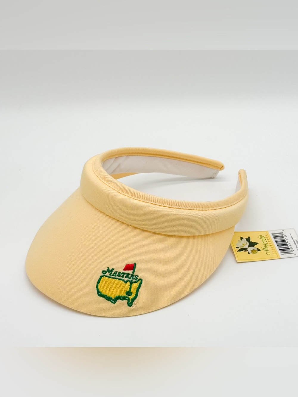 NWT Masters Butter Pale Yellow Golf Visor Magnolia Lane New